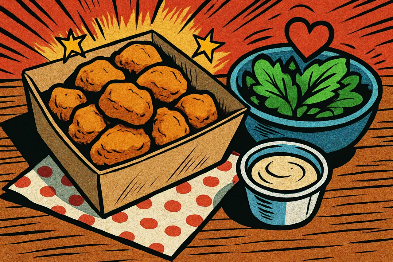 Illustration for Chick-fil-A Grilled Nuggets Keto Meal (~450 cal)